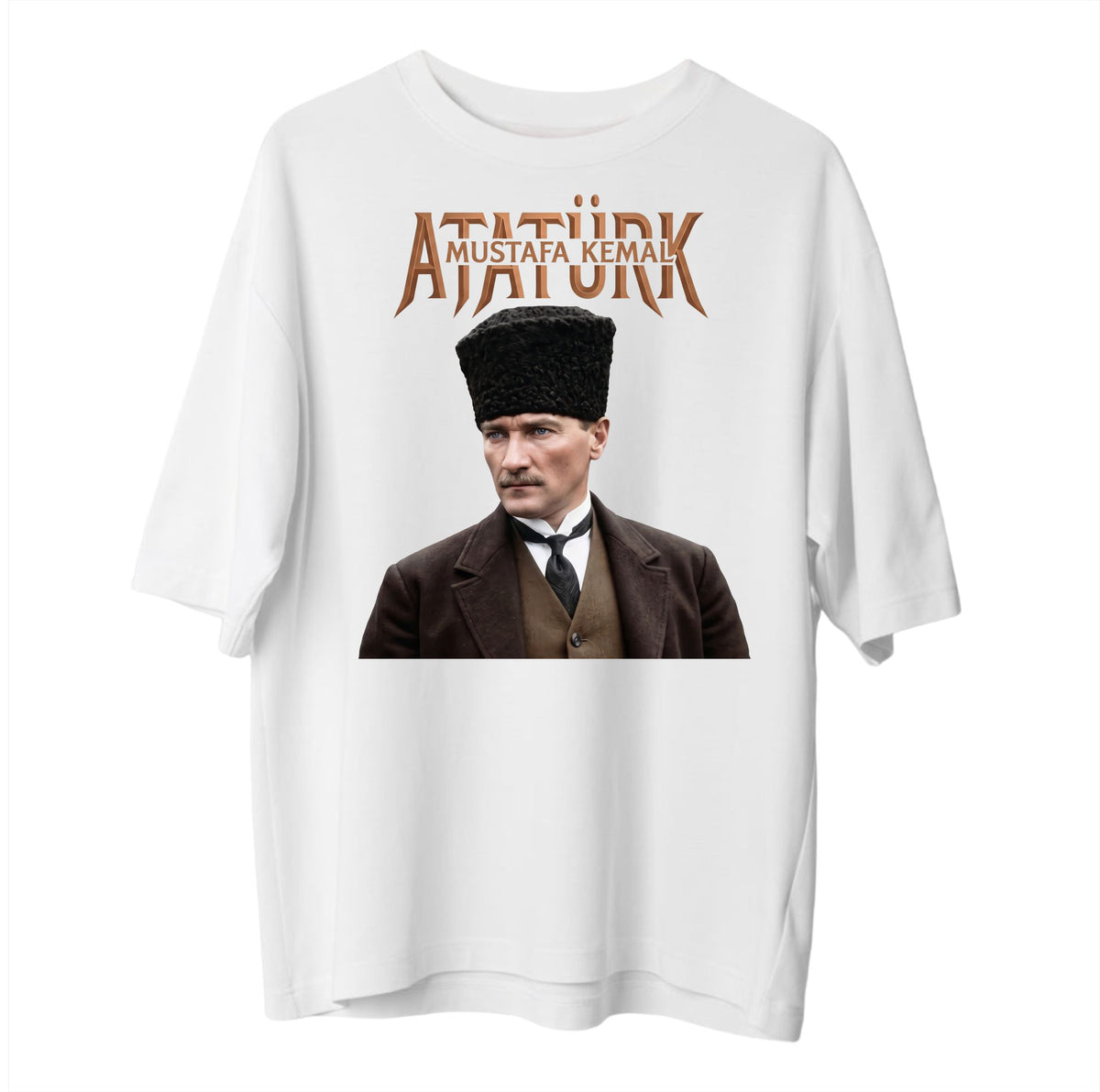 Atatürk Baskılı Oversize Tişört - AtaOS-2