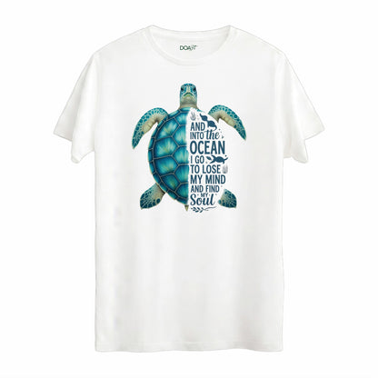 OCEAN CARETTA BASKILI TİŞÖRT