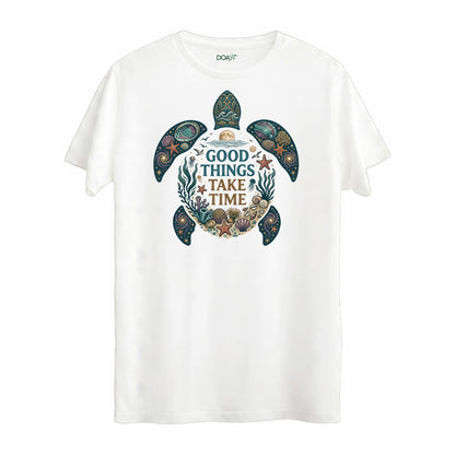 GOOD THING TAKE TIME - CARETTA BASKILI TİŞÖRT
