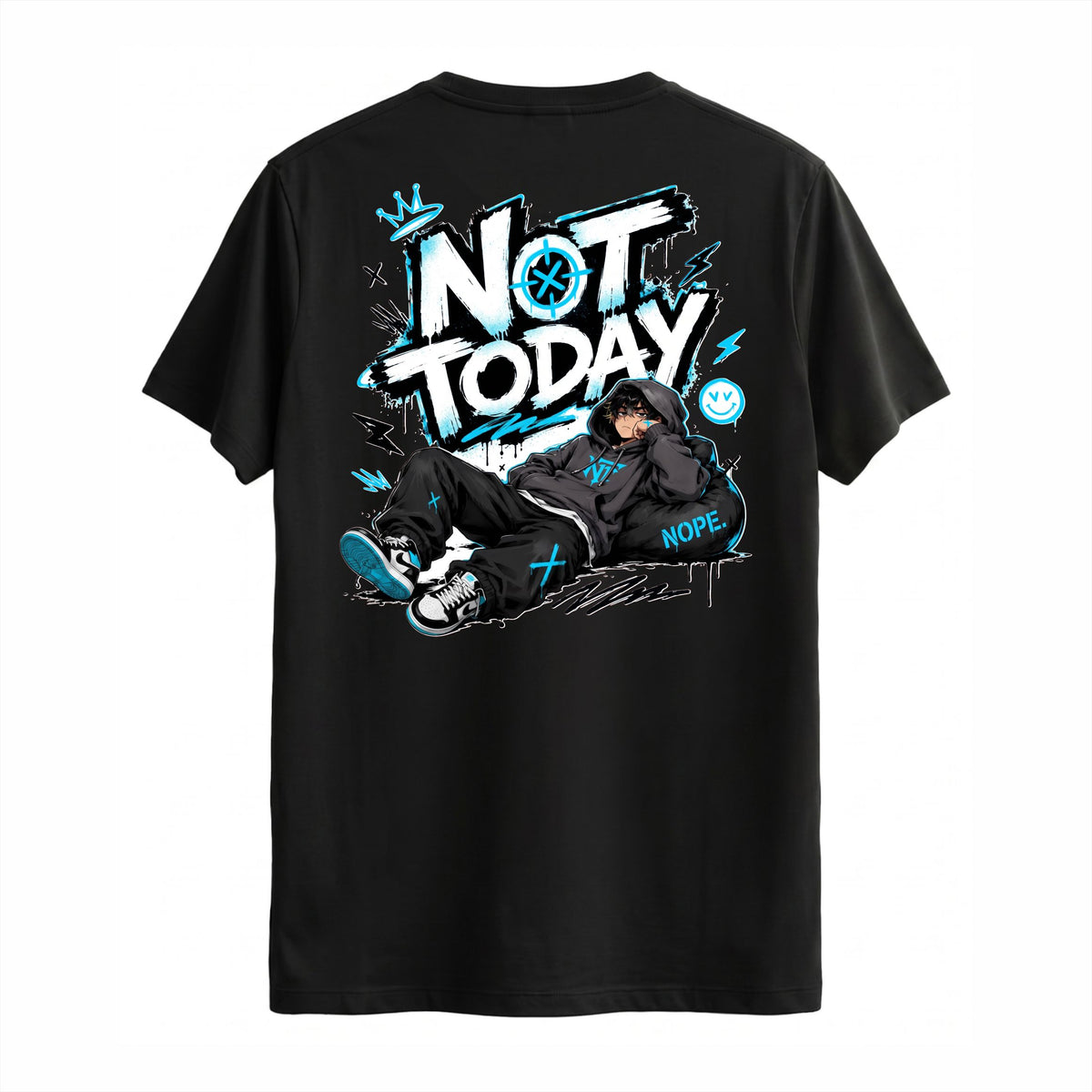 Not Today Baskılı Tişört