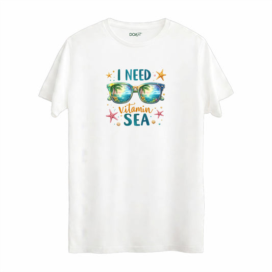 I NEED VITAMIN SEA BASKILI TİŞÖRT